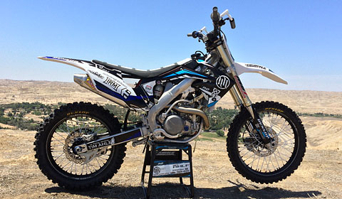 Bike of Garrett Ahlf FMX rider