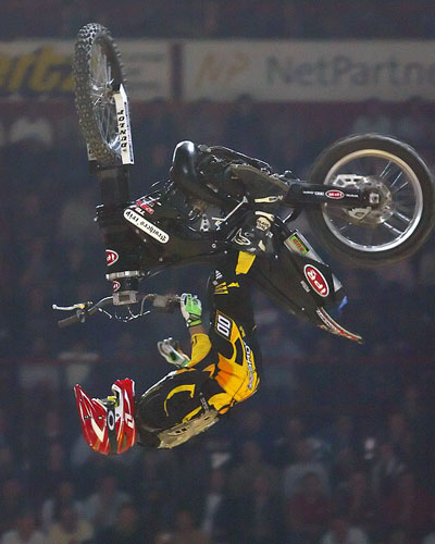 FMX rotor bike - barspin backflip